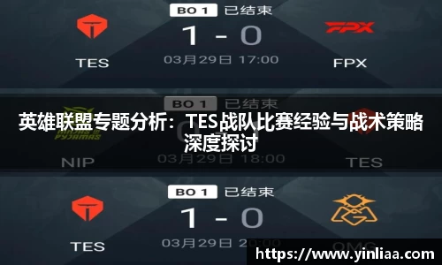 英雄联盟专题分析：TES战队比赛经验与战术策略深度探讨